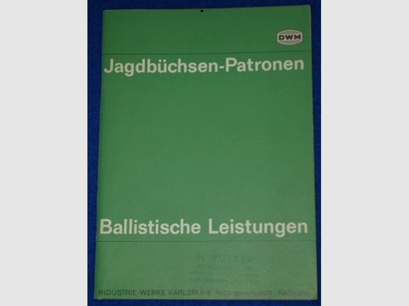 DWM Jagdbüchsen-Patronen Ballistische Leistungen