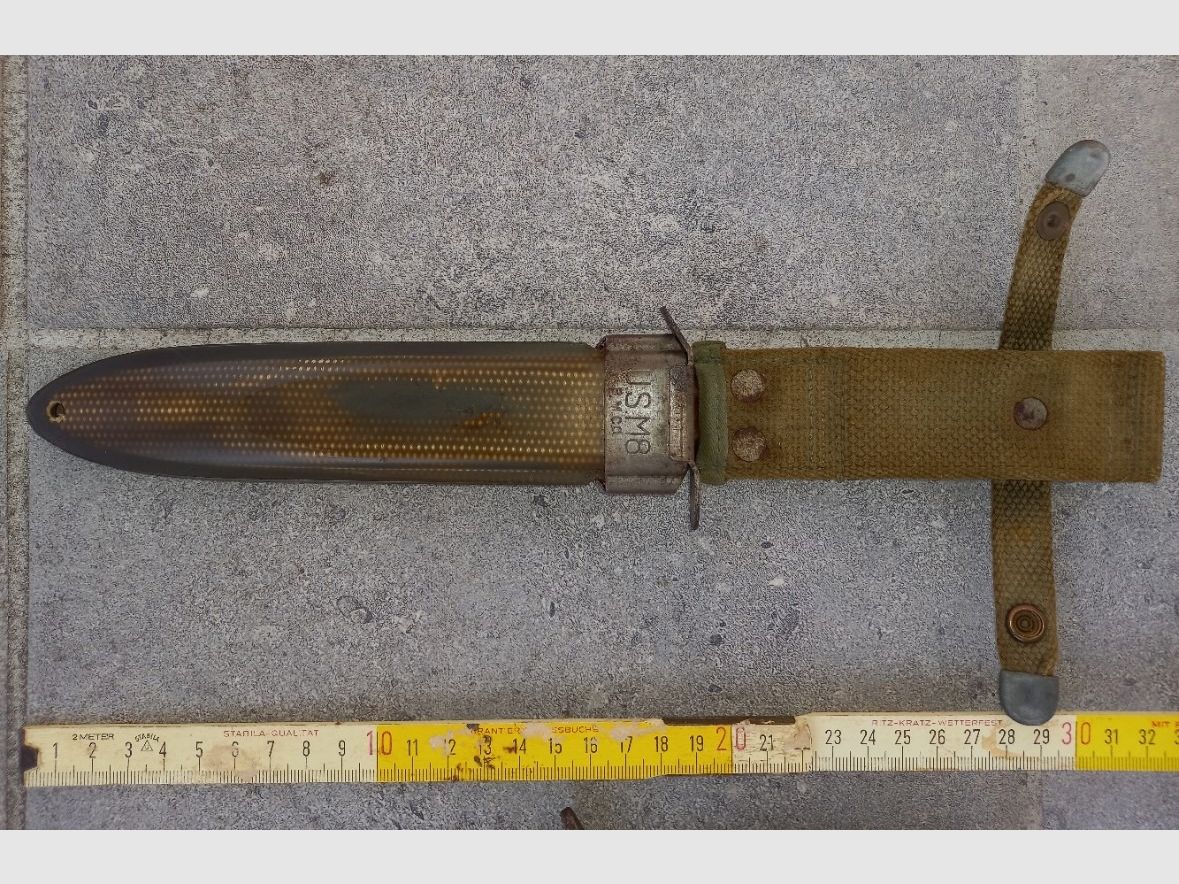 Couteau de tranchée WKII US.M3/Kampfmesser avec étui US.M8