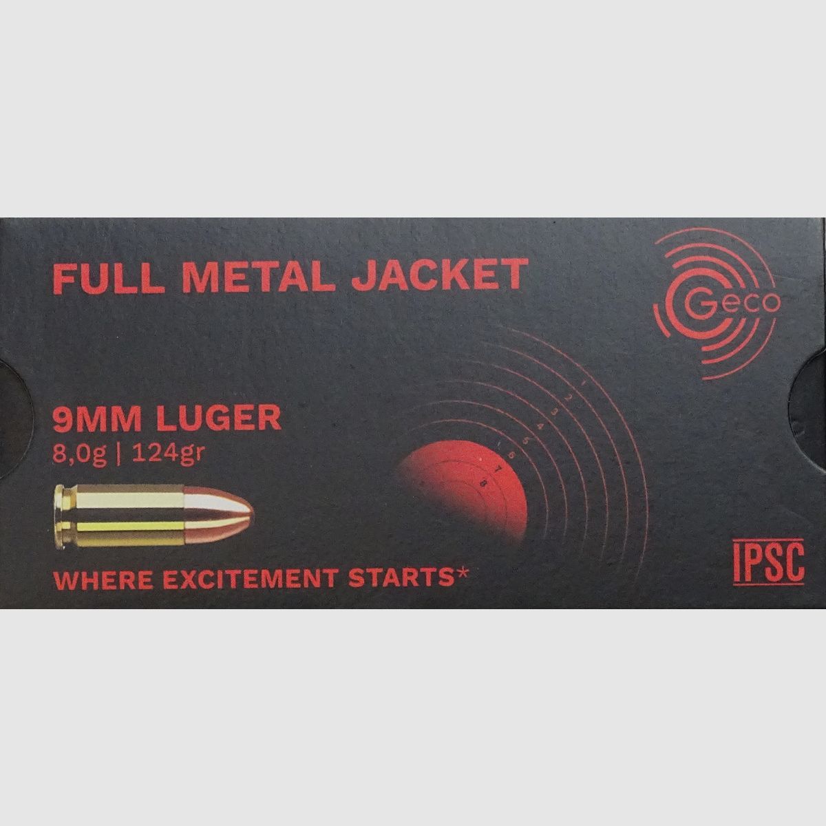 Geco 9mm Luger FMJ 124grs - 1000 Schuss