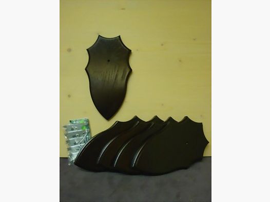 Bockbrett + Halterung - spitz/oval (5er) Paket