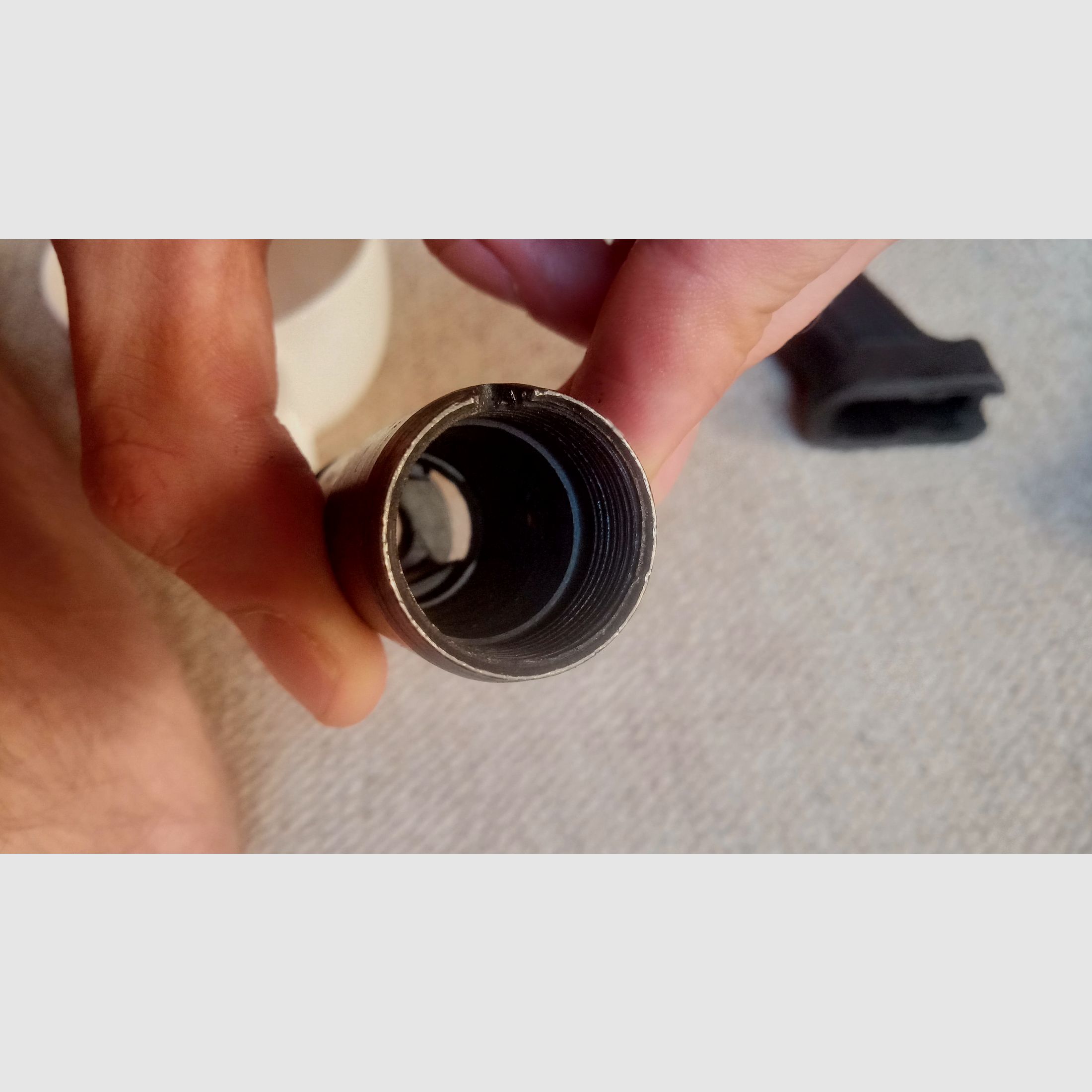 AK-100 24x1,5 Gewinde Flash Hider von Izhmash mit Produktionsnummer (Kompensator / Mündungsbremse / Mündungsfeuerdämpfer)