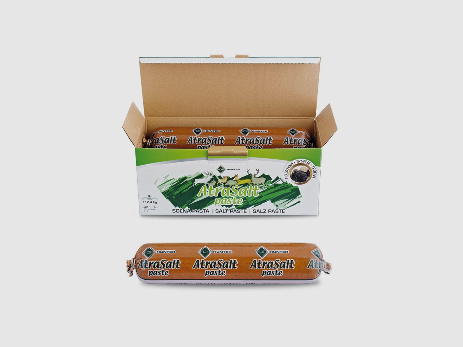 ATRASALT – PASTA ATRACTIVA PARA UNGULADOS TRUFA (TRUFFLE) – 2,4 Kg | 4 uds, imagen 2 de 2