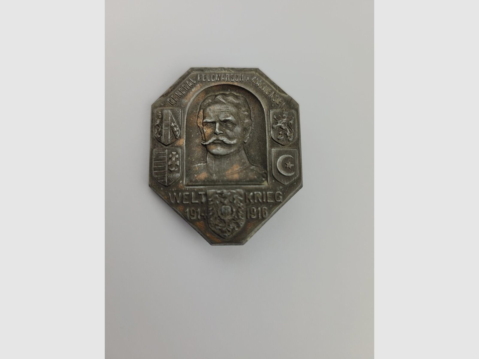 Zeldzaam – Lot van 3 patriottische insignes voor Oostenrijkse soldatenpetten – WOI – TBE, afbeelding 3 van 10