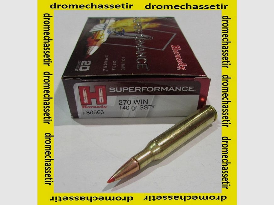 Box mit 20 Patronen Hornady Superformance, Kal. 270 Winchester, 140 gr SST