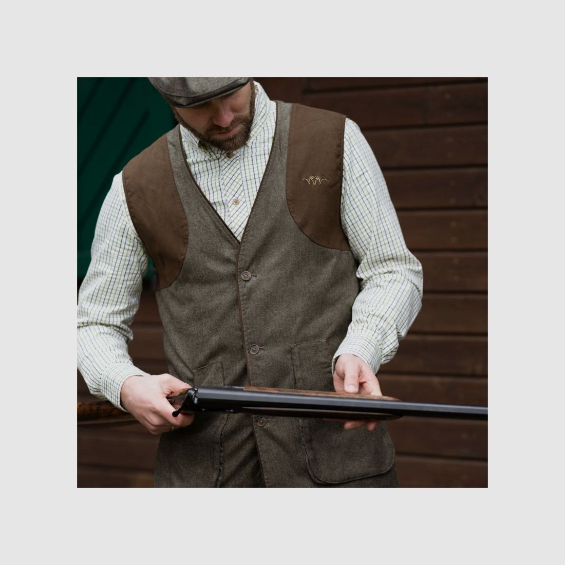 Blaser Weste Wing Vintage oliv/schwarz, Bild 10 von 10