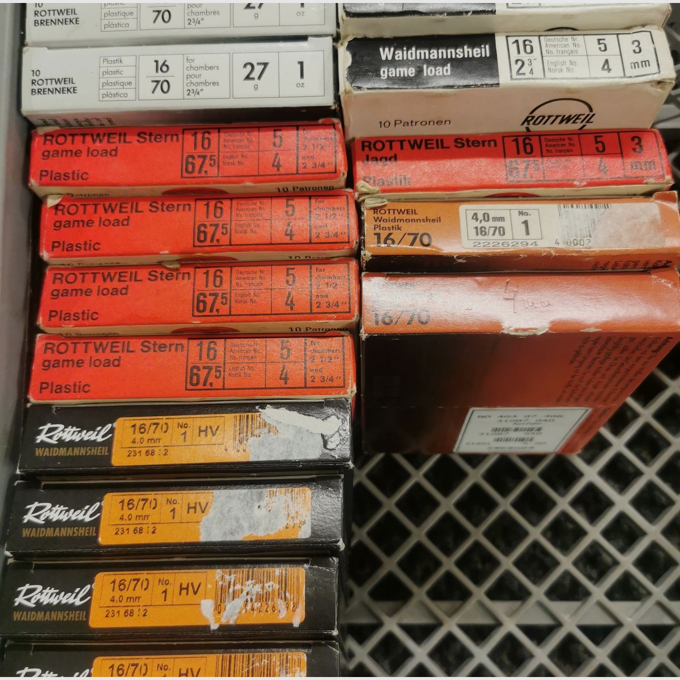 Shot 16/70 and 16/67.5