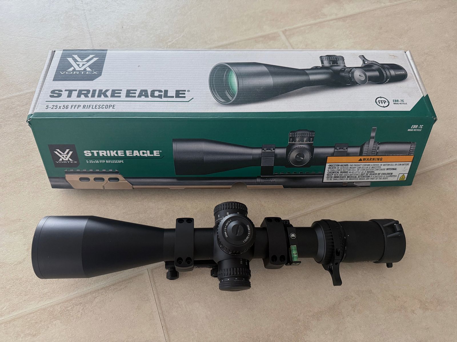 Vortex Strike Eagle 5-25x 56 FFP. EBR-7C
