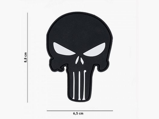 101 INC PATCH PUNISHER BLACK 3D PVC