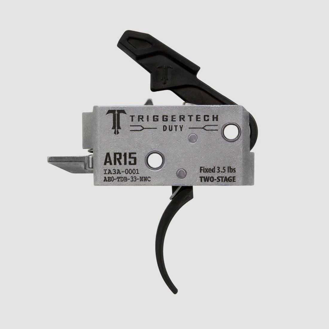 TRIGGERTECH AR-15 Duty-Zwart Gebogen