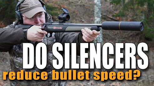 HOW DOES SILENCERS AND BARREL LENGHT EFFECT THE SPEED OF THE BULLET?