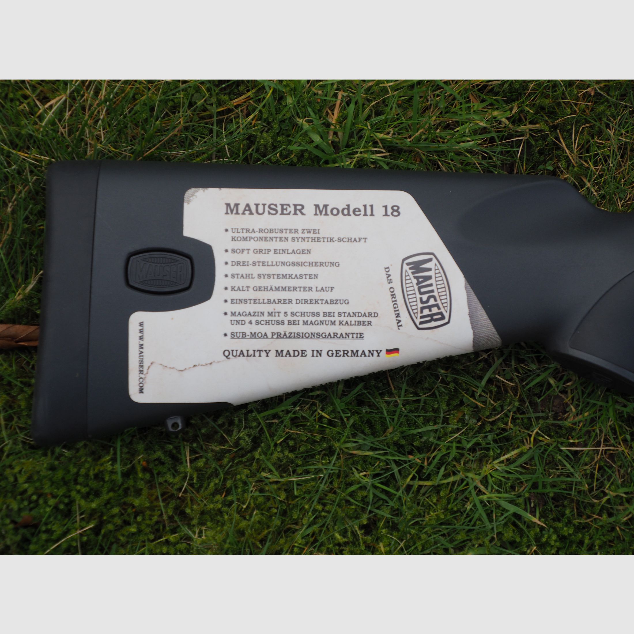 MAUSER Modell 18, Kaliber 8x 57 IS mit Bushnell Zielfernrohr 3-12x56