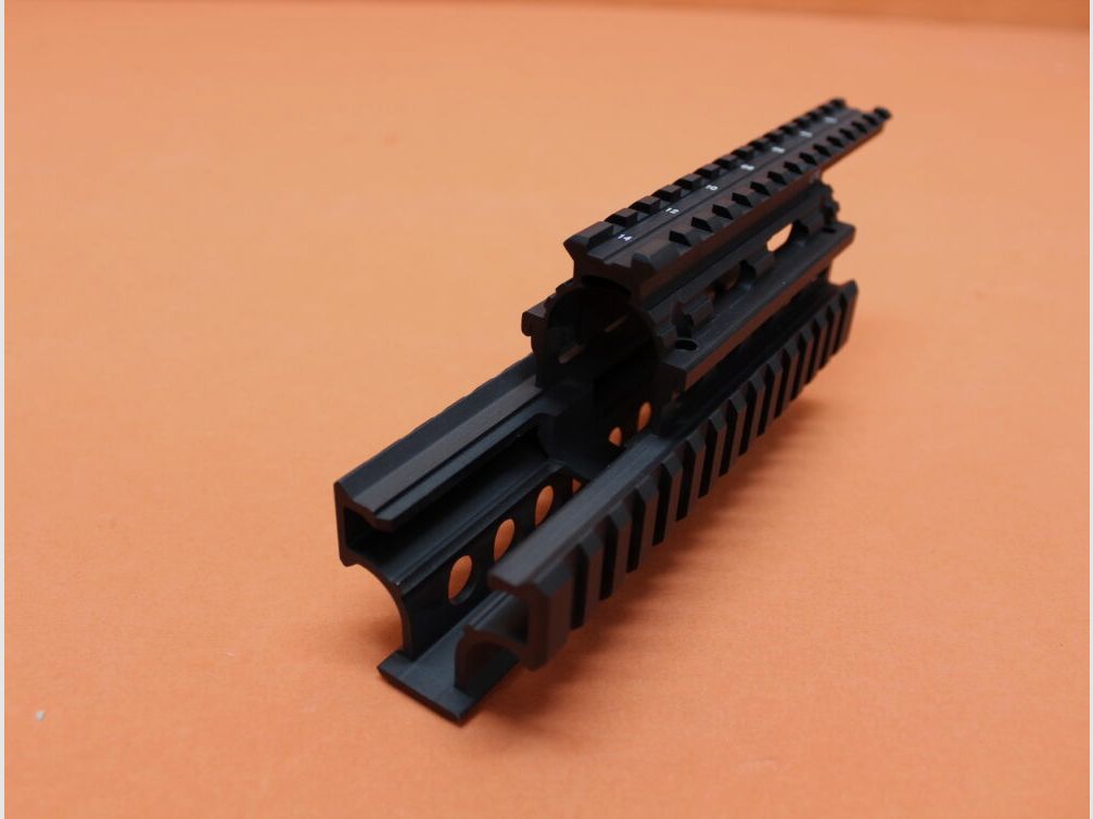 UTG - Leapers Kalashnikov AKM: 4-Rail-System/-Handschutz UTG (MNT-HG478SA) Alu schwarz inkl. Railprotektoren