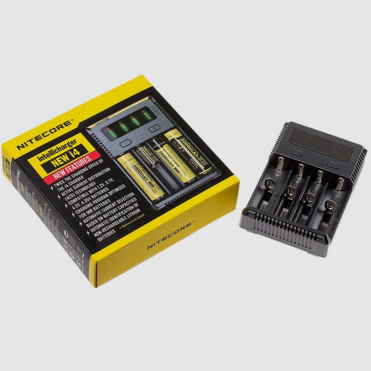 Nitecore Intellicharger NUOVO i4 Caricabatterie Universale
