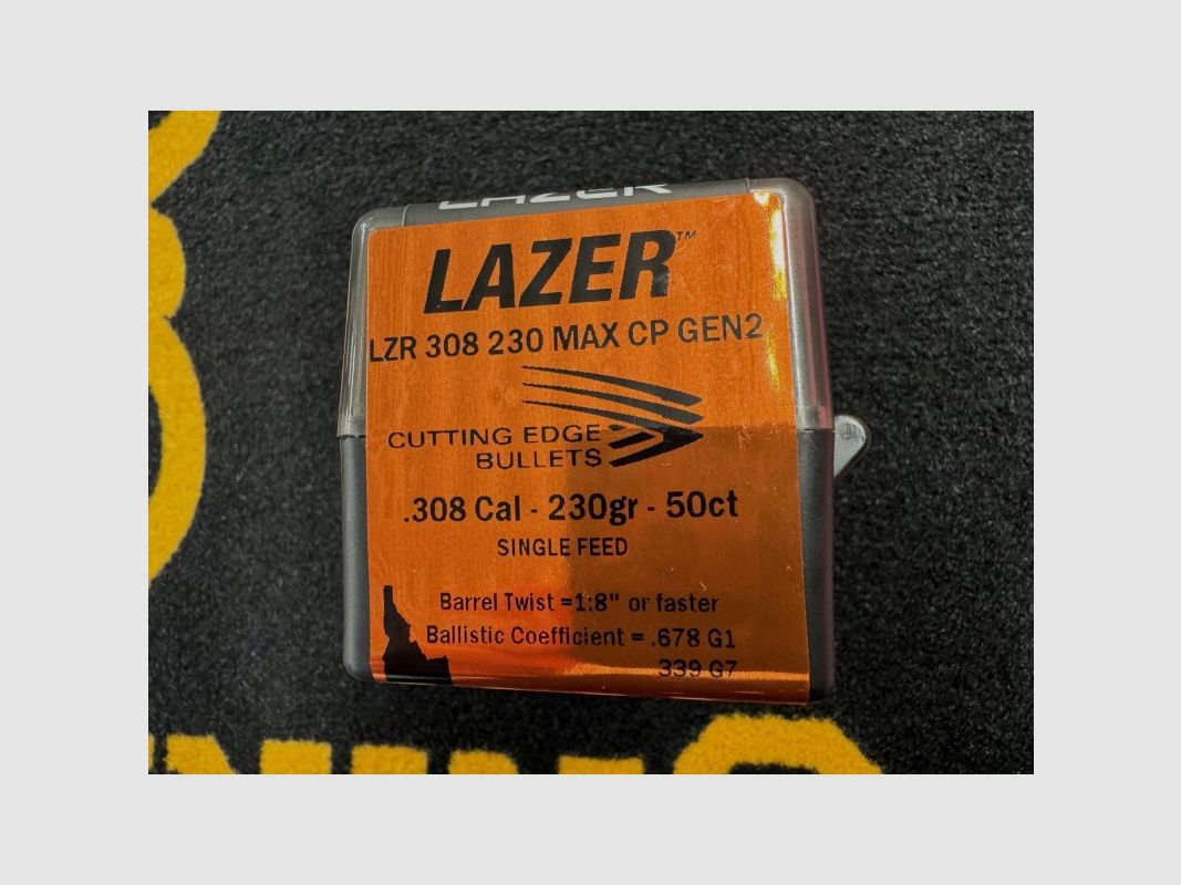 Cutting Edge Bullets LAZER .308 230 MAX CP GEN2 (x50), Bild 1 von 6