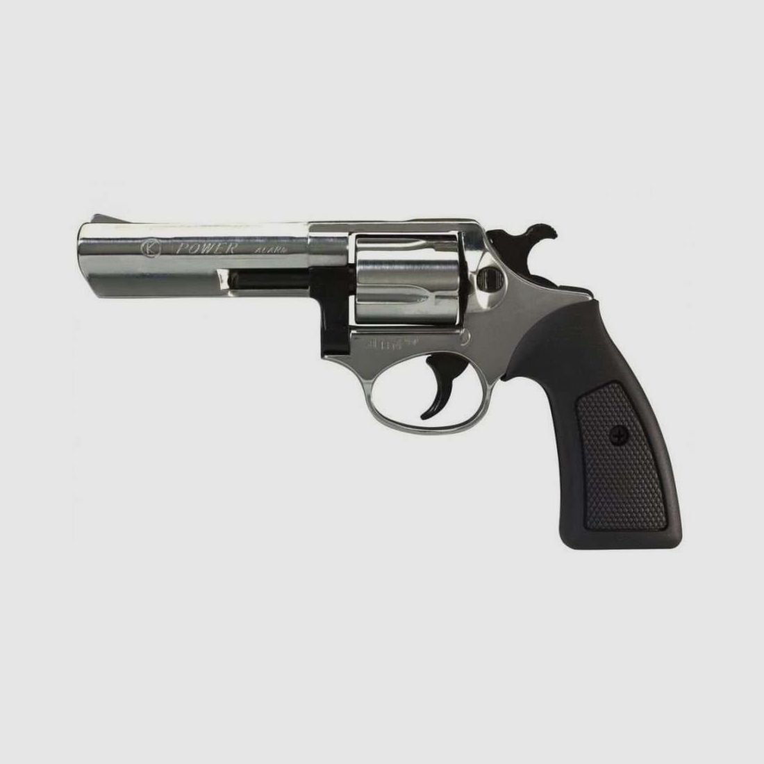 Revolver Kimar Ruger Power 4″ Nickel cal.380 à blanc