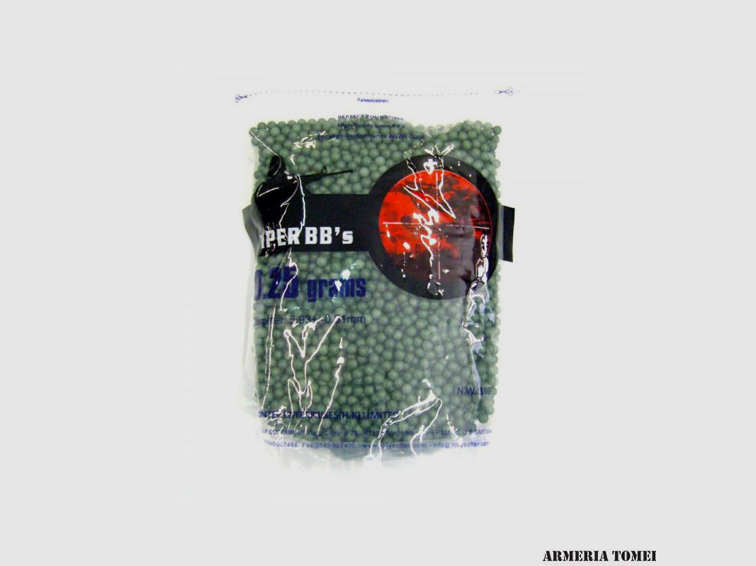 VIPER BB’S – BALAS 0,25G VERDE (VIPPER 0.25V)