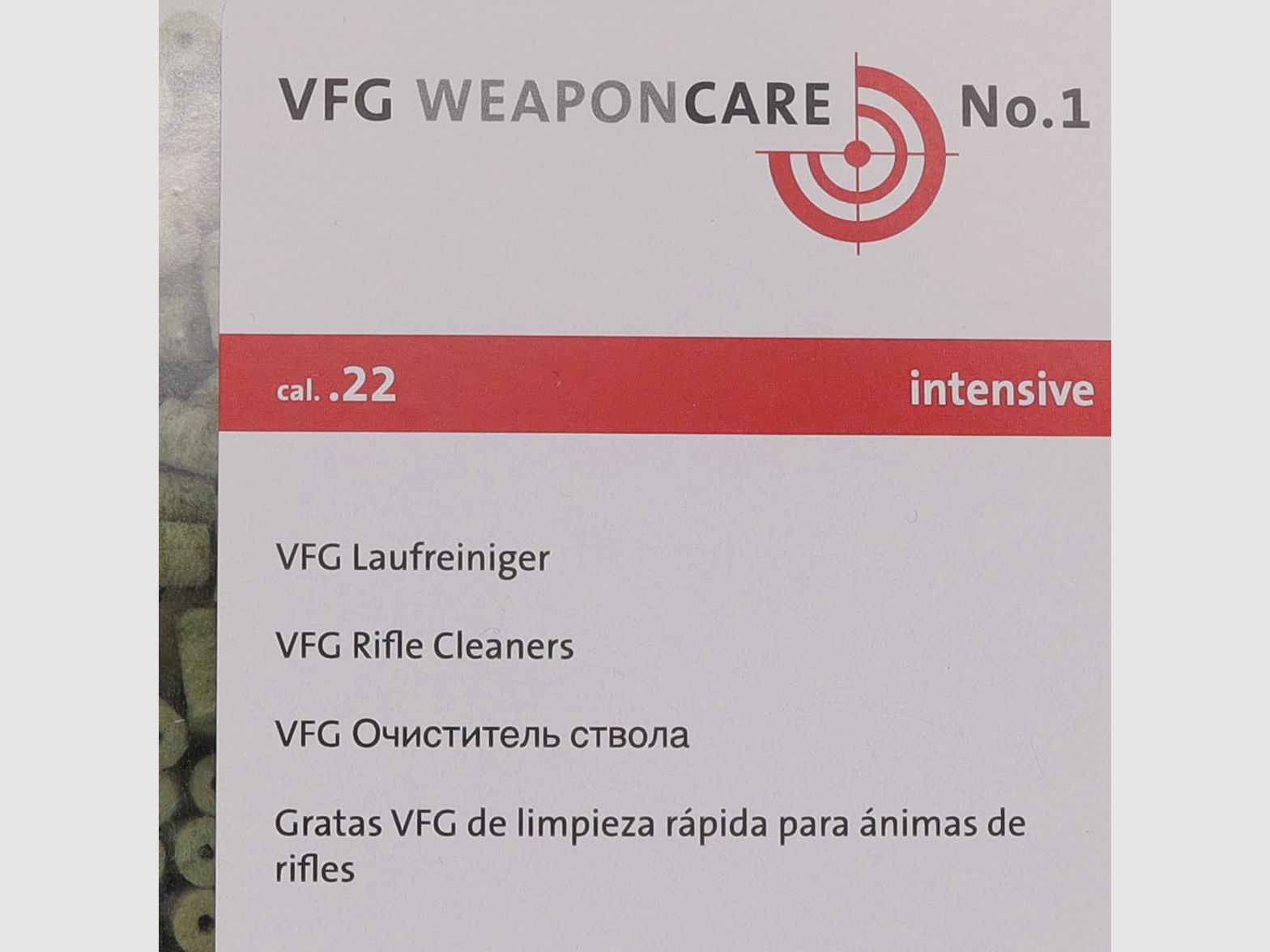 Limpiador de carrera VFG ''Intensivo'' - .22 (80 unidades)