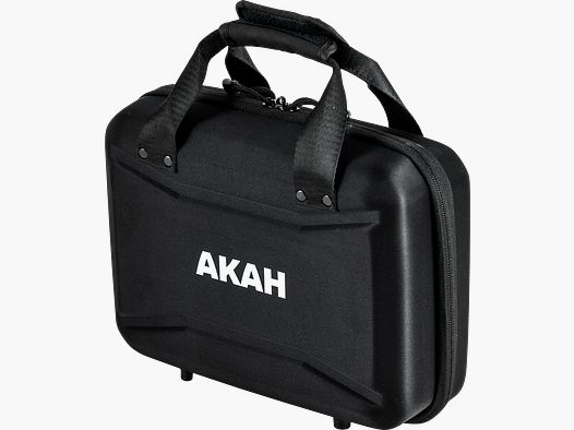 AKAH Hardcase Handgun Case - Nylon/Foam, Lockable - 30.5×22.5×10.5 cm - Black