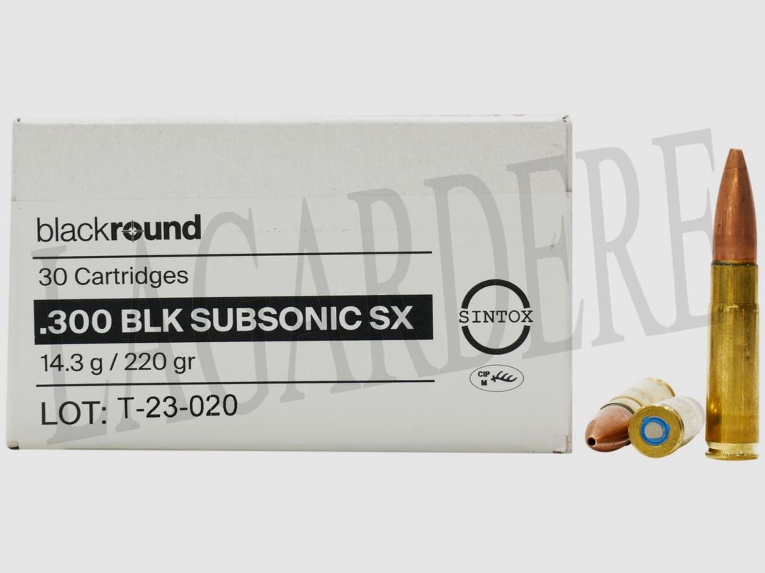 SWISS P DEFENCE FMJHP 14,3 GR / 220 GRS SUBSONIC SX (PATRONE MIT GESCHOSS)