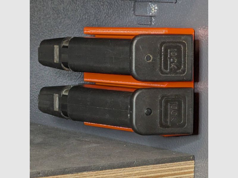 Magnetischer Magazinhalter für 23mm Breite Magazine für Waffenschrank - UltraCompact - Zubehör für den Waffenschrank