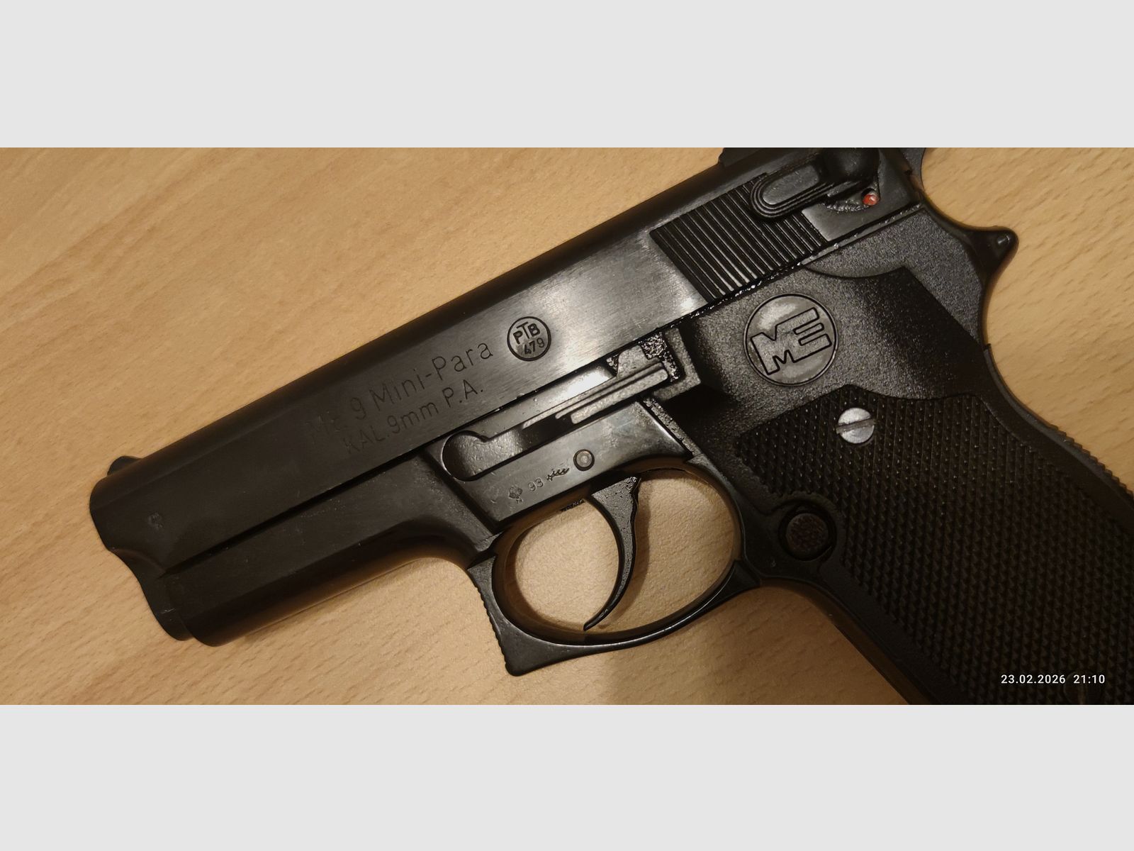 Cuno Melcher ME 9 Mini-Para brüniert 9 mm Pak