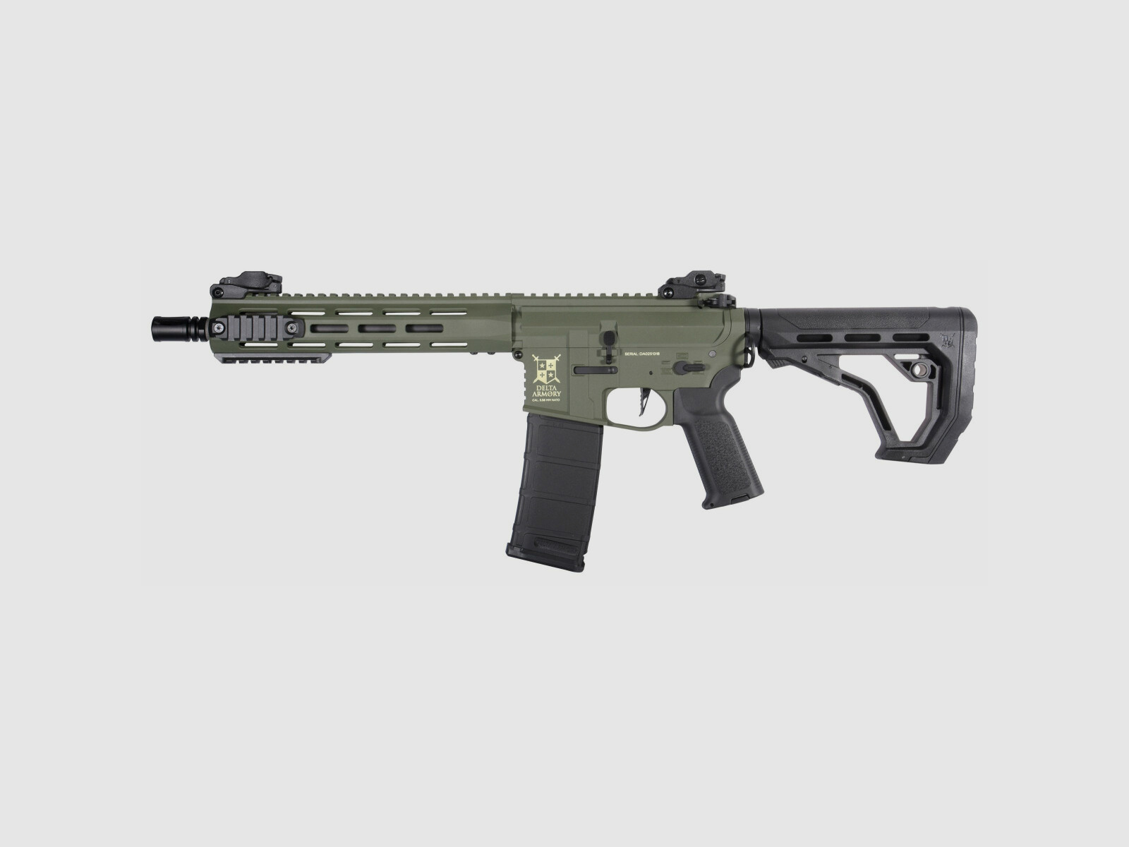 M4 AR15 M-LOK 10 pollici CHARLIE EAGLE ETU Oliva S-AEG Fucile Airsoft Libero da 18 anni | Delta Armory