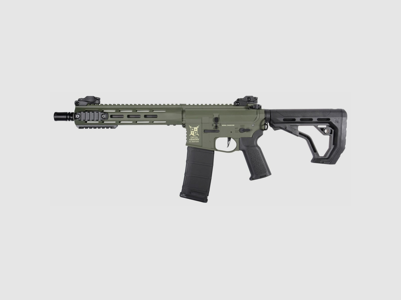 M4 AR15 M-LOK 10 Zoll CHARLIE EAGLE ETU Oliv S-AEG Airsoft Gewehr Frei ab 18 Jahren | Delta Armory