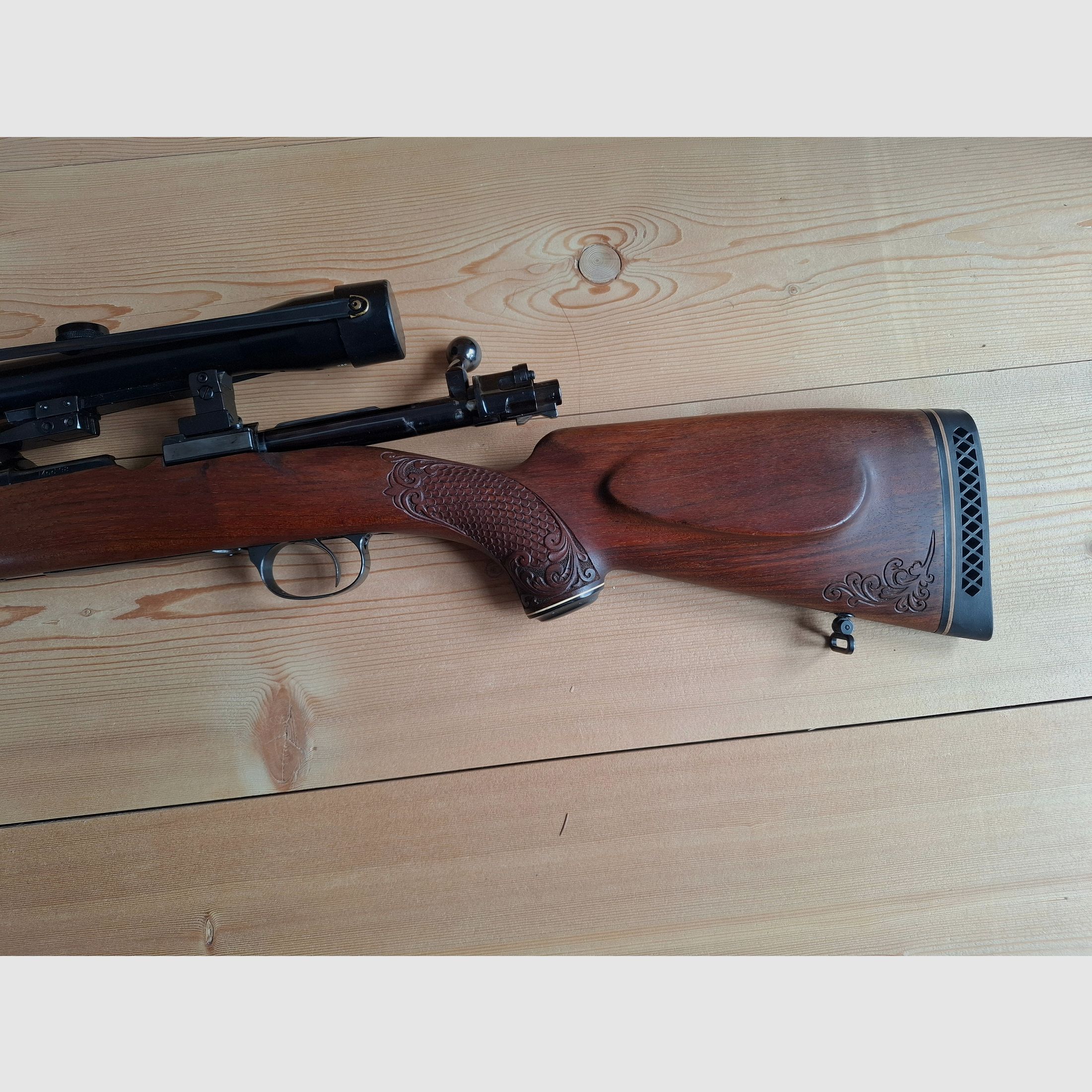 Mauser Mod. 98 Kal. 7mm Rem. Mag. w tym montaż obrotowy i Schmidt & Bender ZF