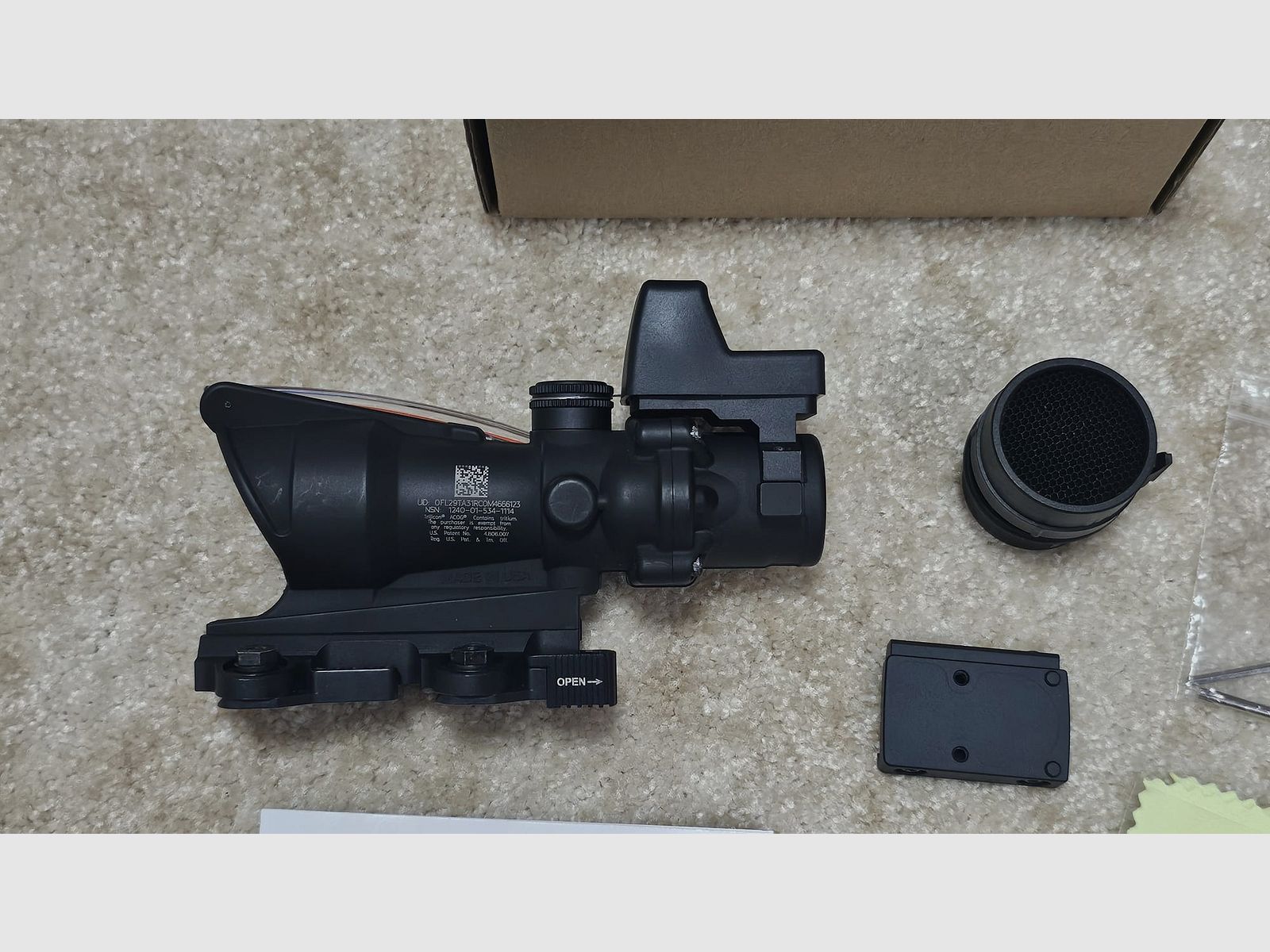 Trijicon ACOG TA31 RMR .223 BDC, Militärglas der USA, NEU