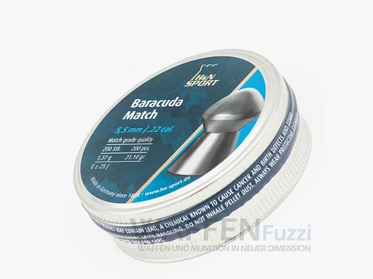 H&N Baracuda Match 200 pcs. diabolo pellets cal. 5.51 mm