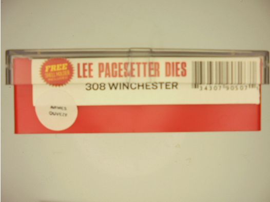 JEUX OUTILS ACIER LEE CALIBRE 308 WINCHESTER