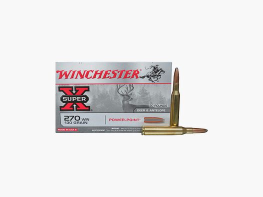 Winchester Patronen Kal. 270 Power Point 130 gr