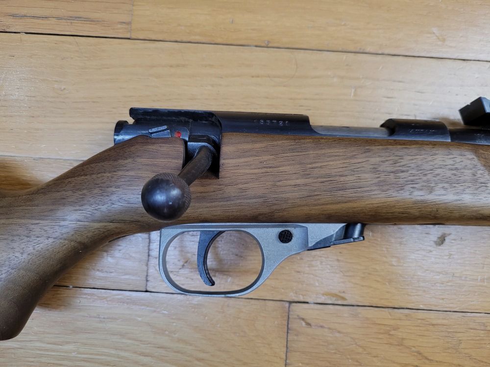 Sehr 60er Jahre Repetierbüchse Unique Audax – Modell T – Kal. 22LR – Fünf-Schuss Magazin – Französische Herstellung Unique – Wunderschöner Spiegel-Lauf – Gewinde – Exzellenter Abzug – TTBE+, Bild 22 von 27