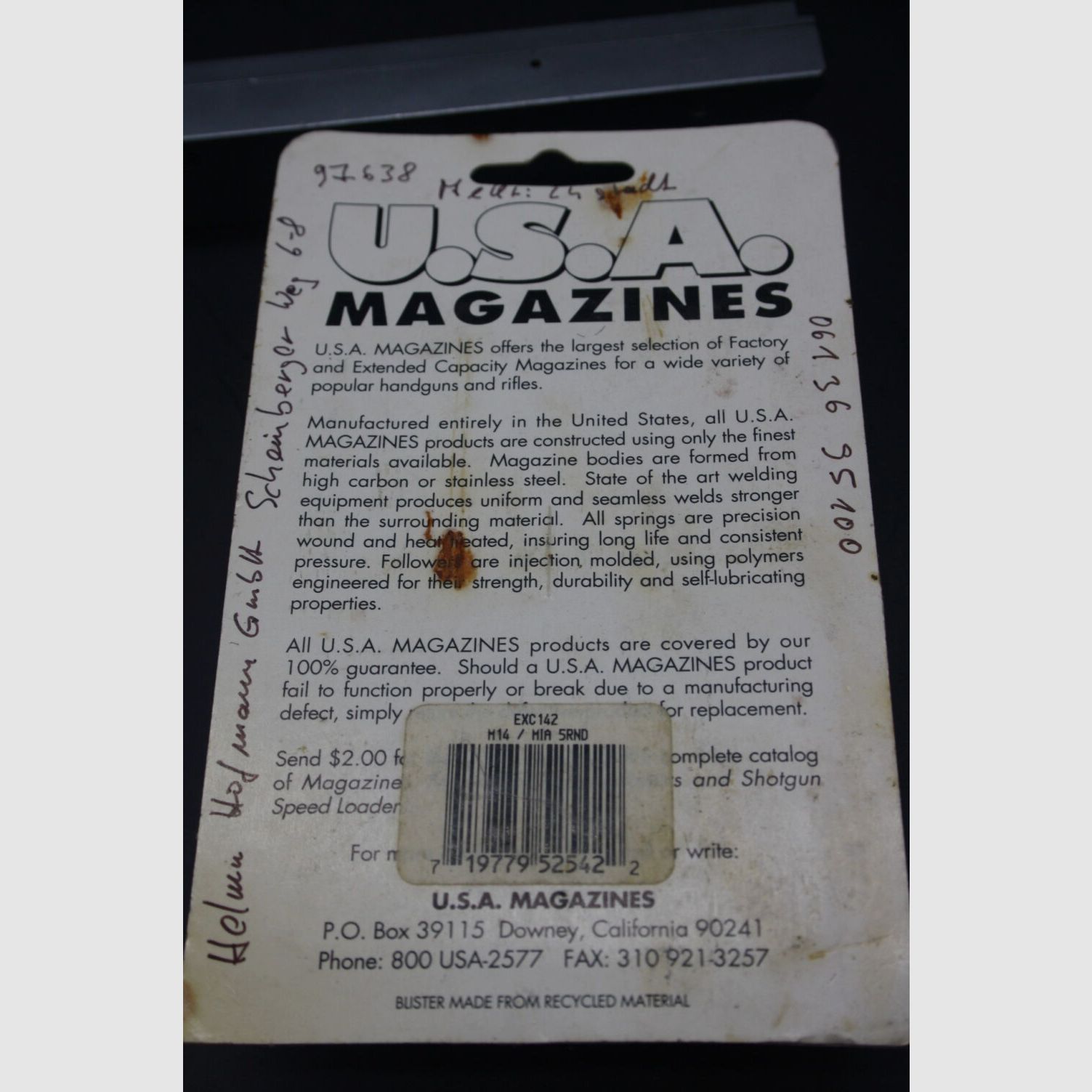 Vervangmagazijn M14 5 Schoten Kaliber .308 Win VERSANDVRIJ M14