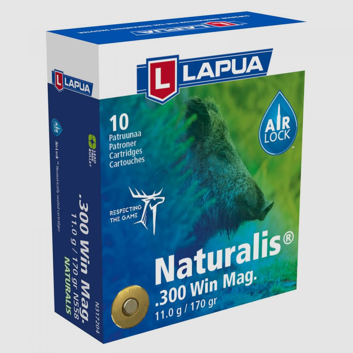 Lapua .300 Win. Mag. 170GR Naturalis 10 Patronen