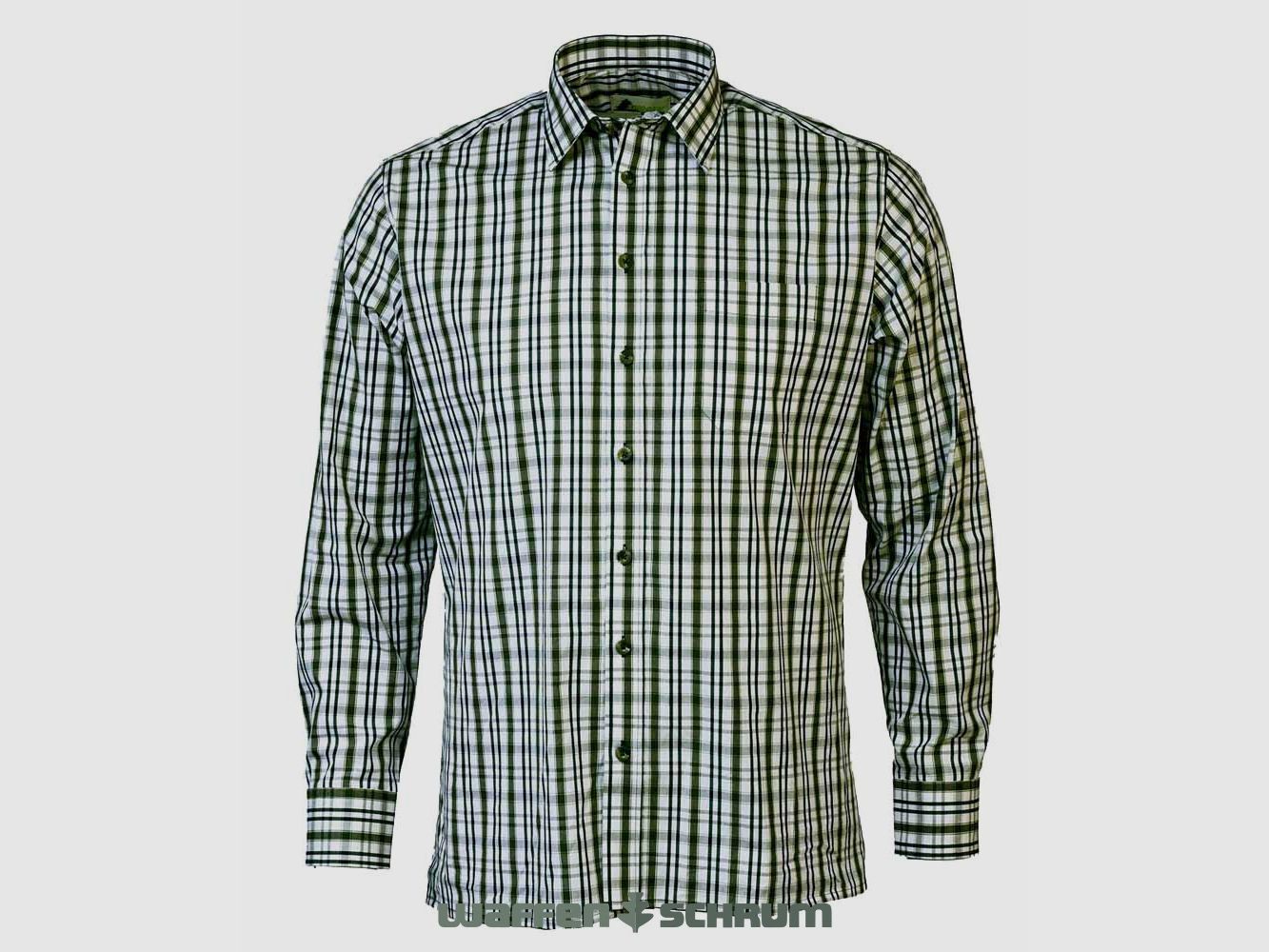 Chemise Skogen 1/1 manches Kent-col Olive