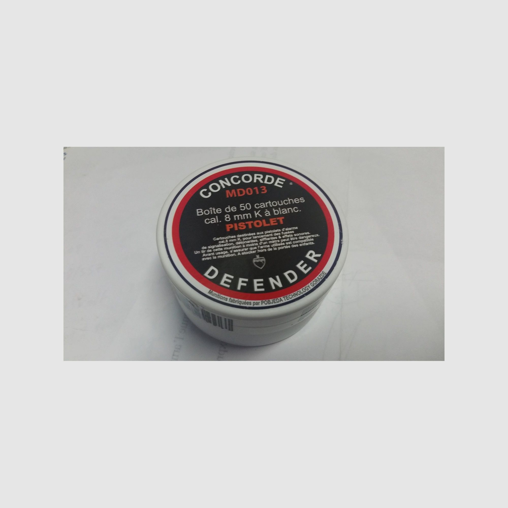 CONCORDE MUNIZIONE 8 MM A BIANCO