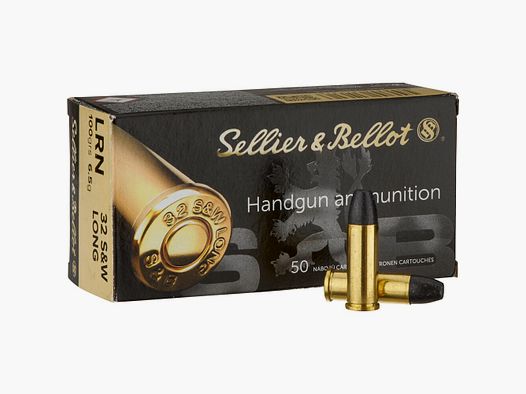 Sellier & Bellot .32 S&W lead round head 6.5g/100grs.