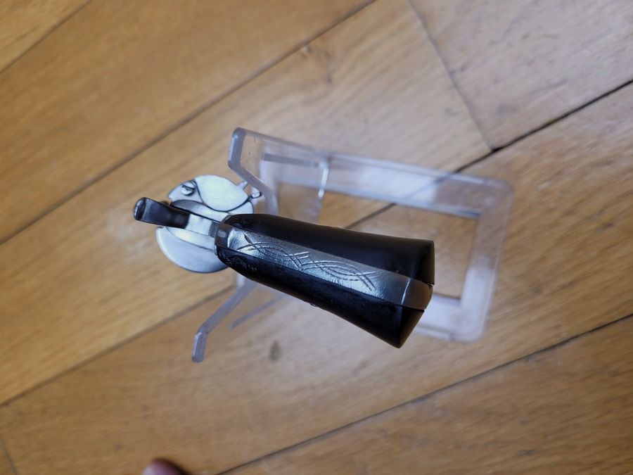 Schöner Mini-Revolver im seltenen Kaliber 5mm Broche – Lütticher Herstellung – fein graviert – schöne Ebenholz-Griffschalen – schöne Mechanik – sehr guter Zustand, Bild 10 von 15