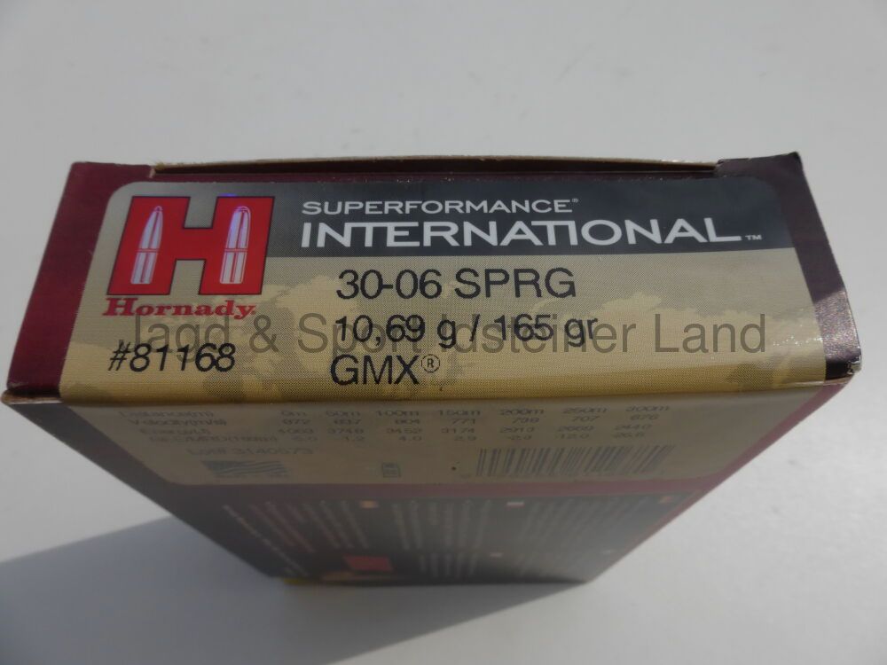 Hornady Superformance, GMX, 165grs