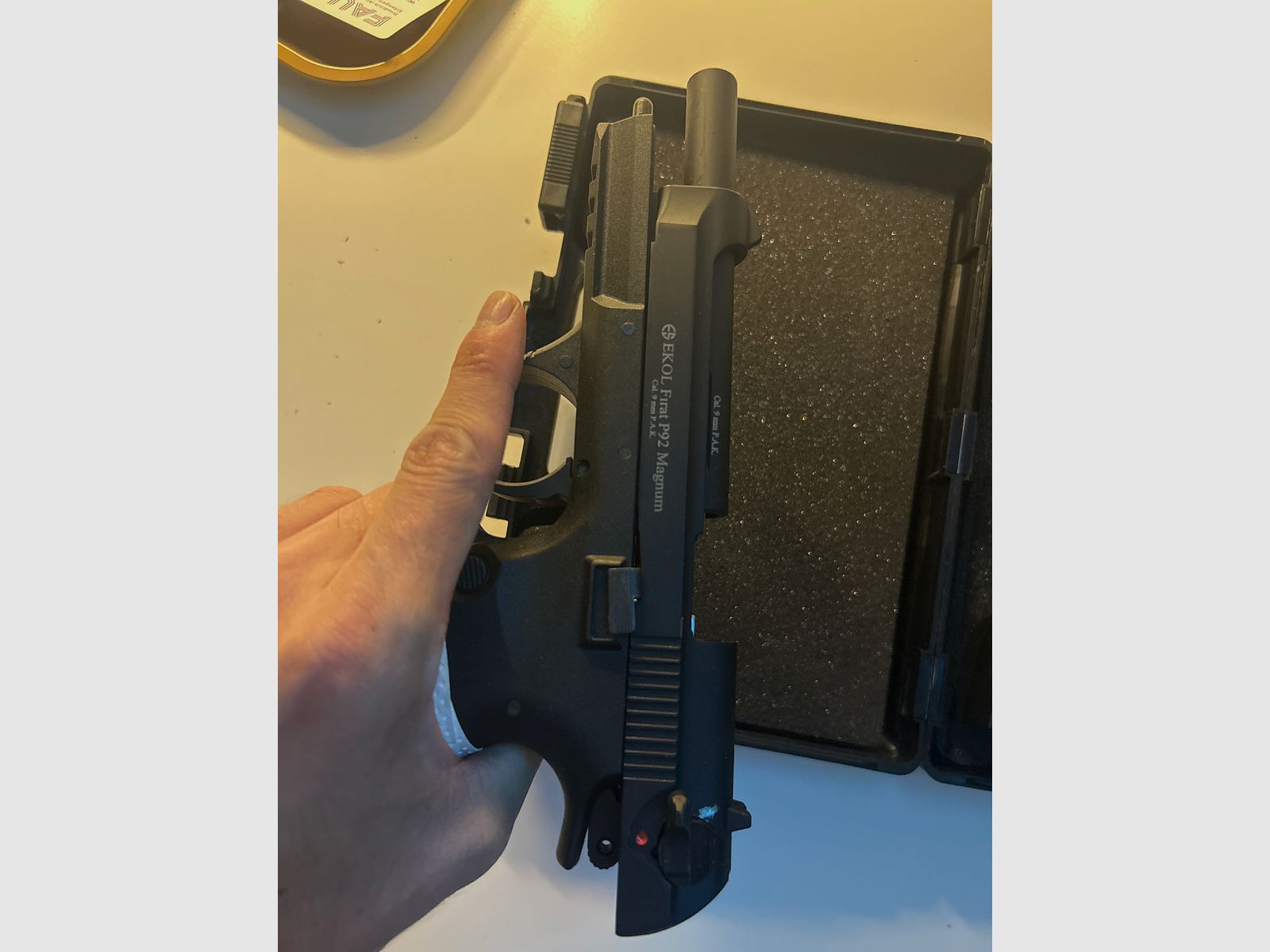 Magnum blank firing pistol Ekol P92 Magnum 9mm P.A.K. black