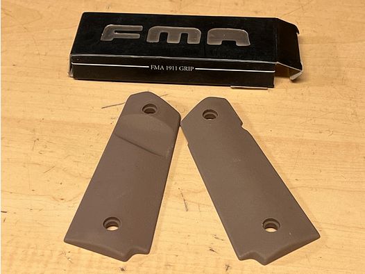 Griffschalen von FMA für 1911 Airsoft P.A.K. und Original Modelle Polymer Dark Earth
