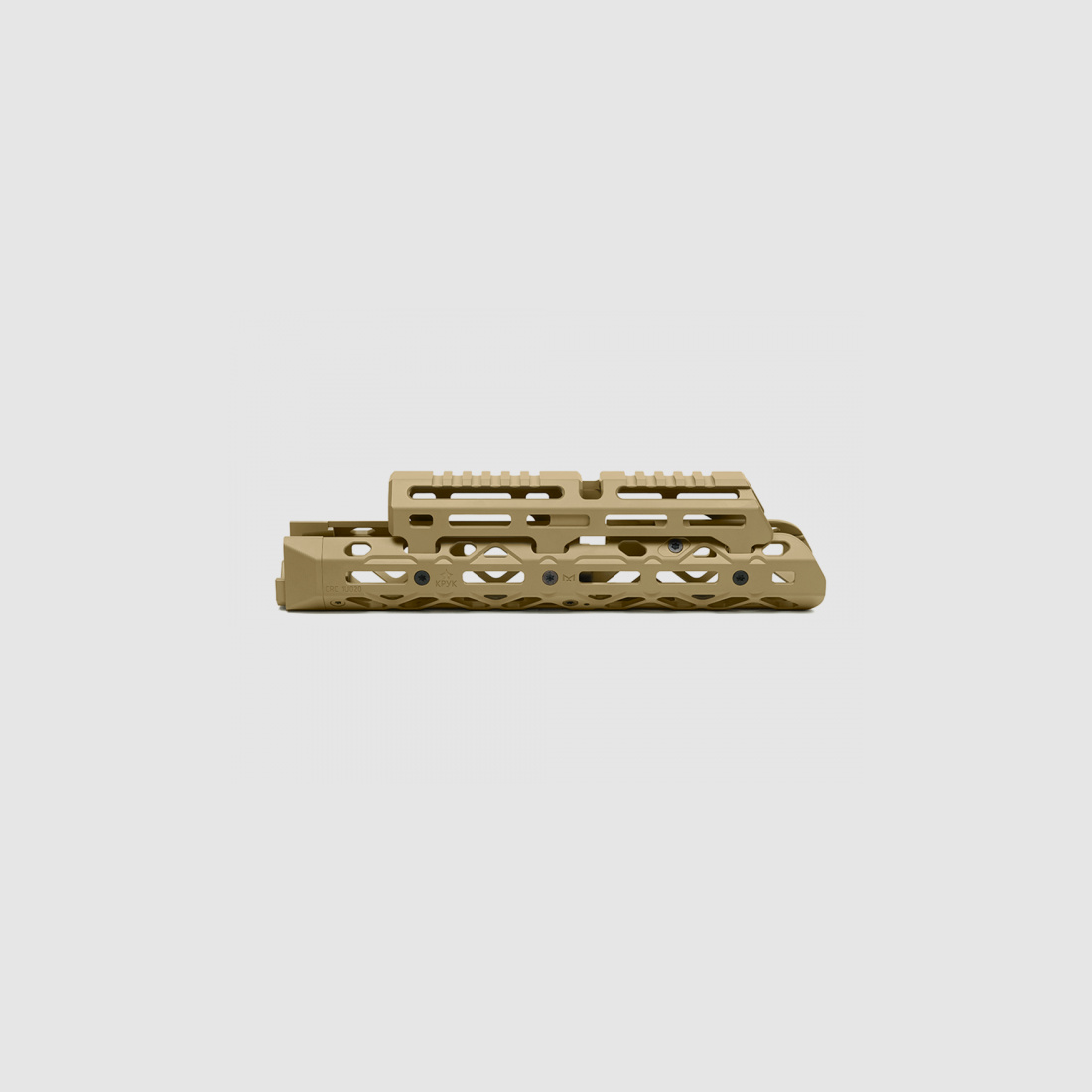 KPYK Medium AK M-LOK Handschutz mit langem Gasrohrcover CRC 1U020B Coyote Tan