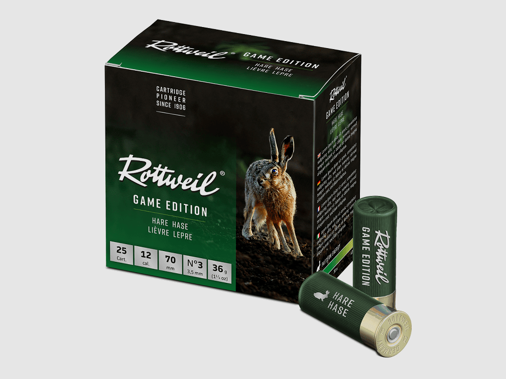 Rottweil Game Edition Liebre 12/70 3,5 mm - 25 uds.