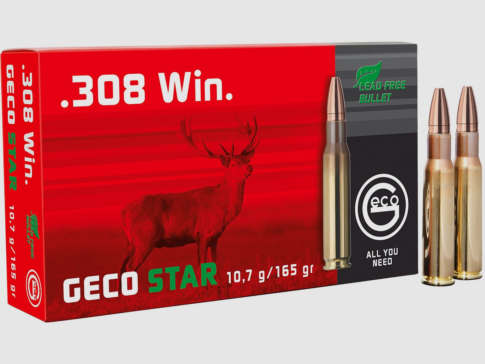Geco cartucce per fucile Star .308 Win. 165 grains