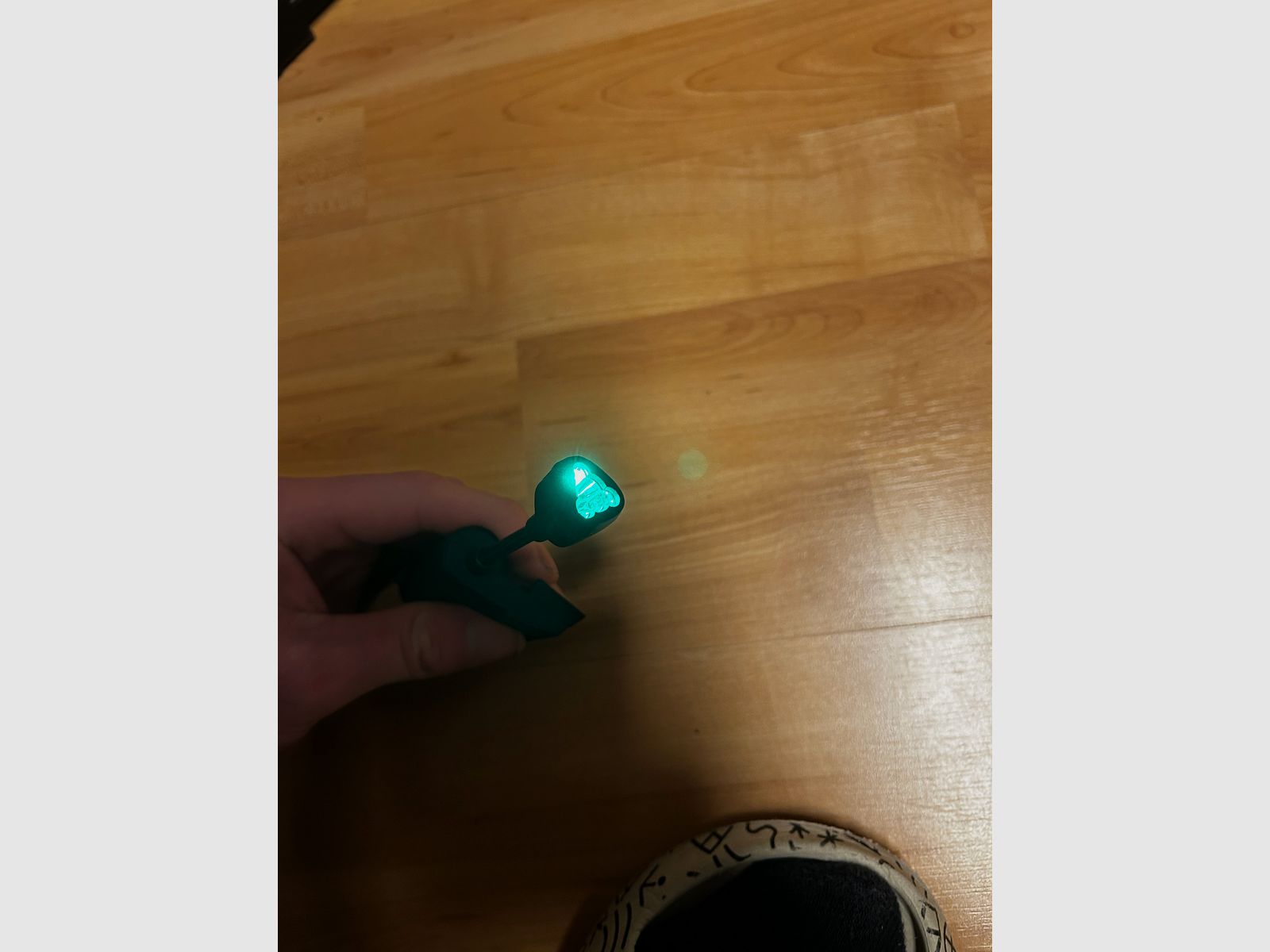 Helmlampe für die Seitenschiene