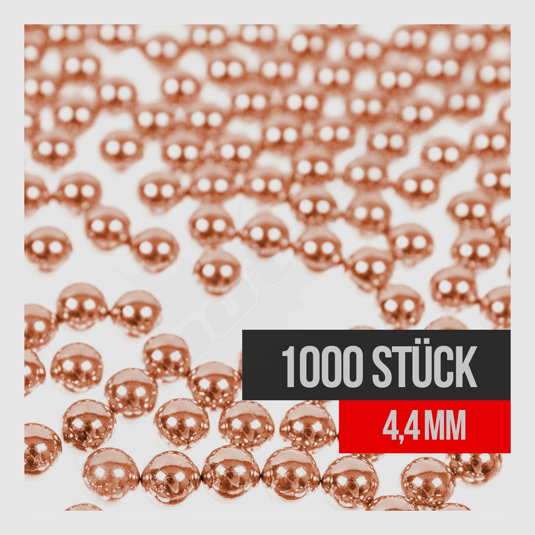 shoXx 1,000 air rifle point pellets / copper-plated / cal. 4.4mm /