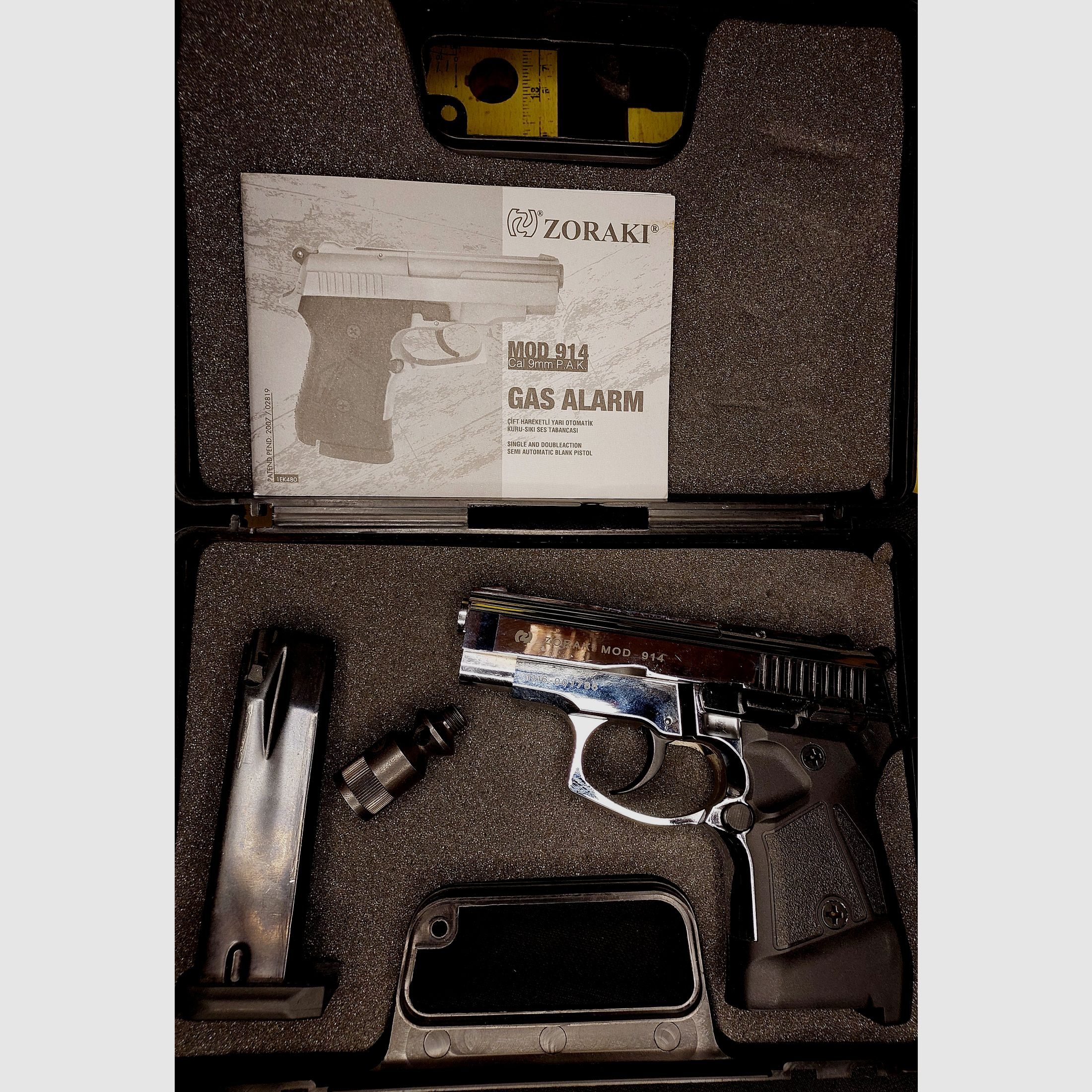 Zoraki 914 Schreckschuss Pistole 9mm P.A.K. Chrom (PTB 972 !!!)