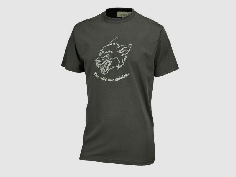 T-Shirt Will nur spielen oliv