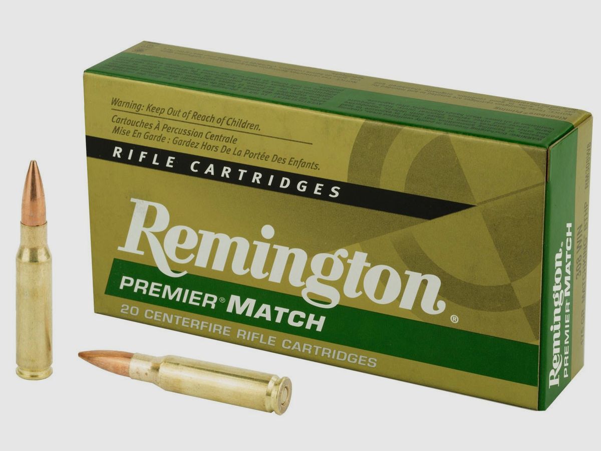 Büchsenmunition REMINGTON PREMIER MATCH – 308 Win. – 175 grains, Bild 1 von 3